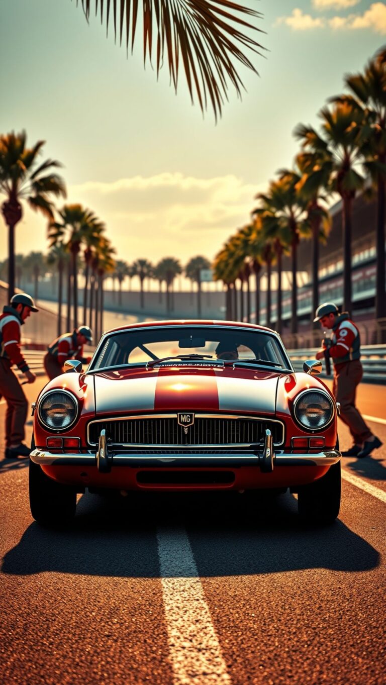 MGB GT sebring : icône de course et de passion automobile mgb gt sebring