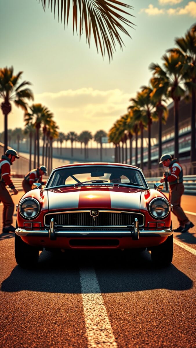 MGB GT sebring : icône de course et de passion automobile mgb gt sebring