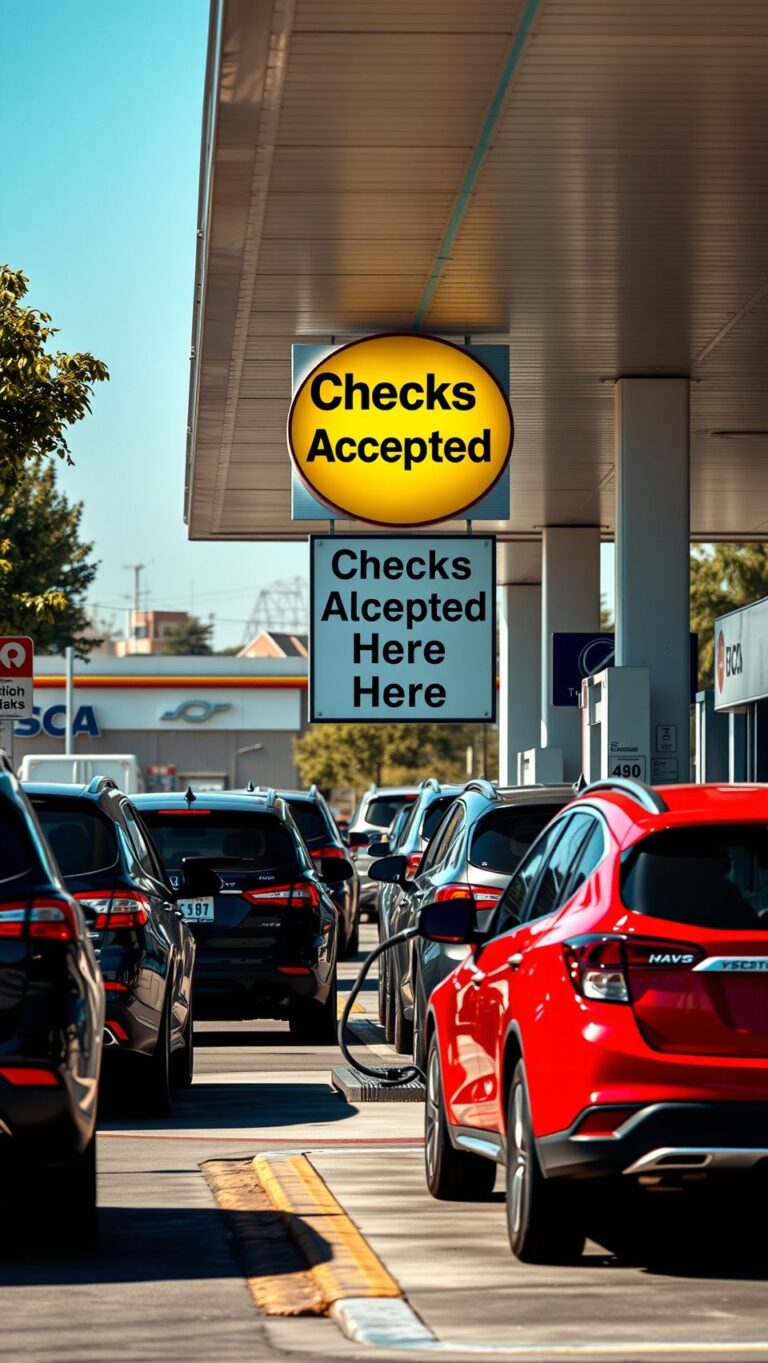 Station service chèque : où payer en France ? station service qui accepte les cheques