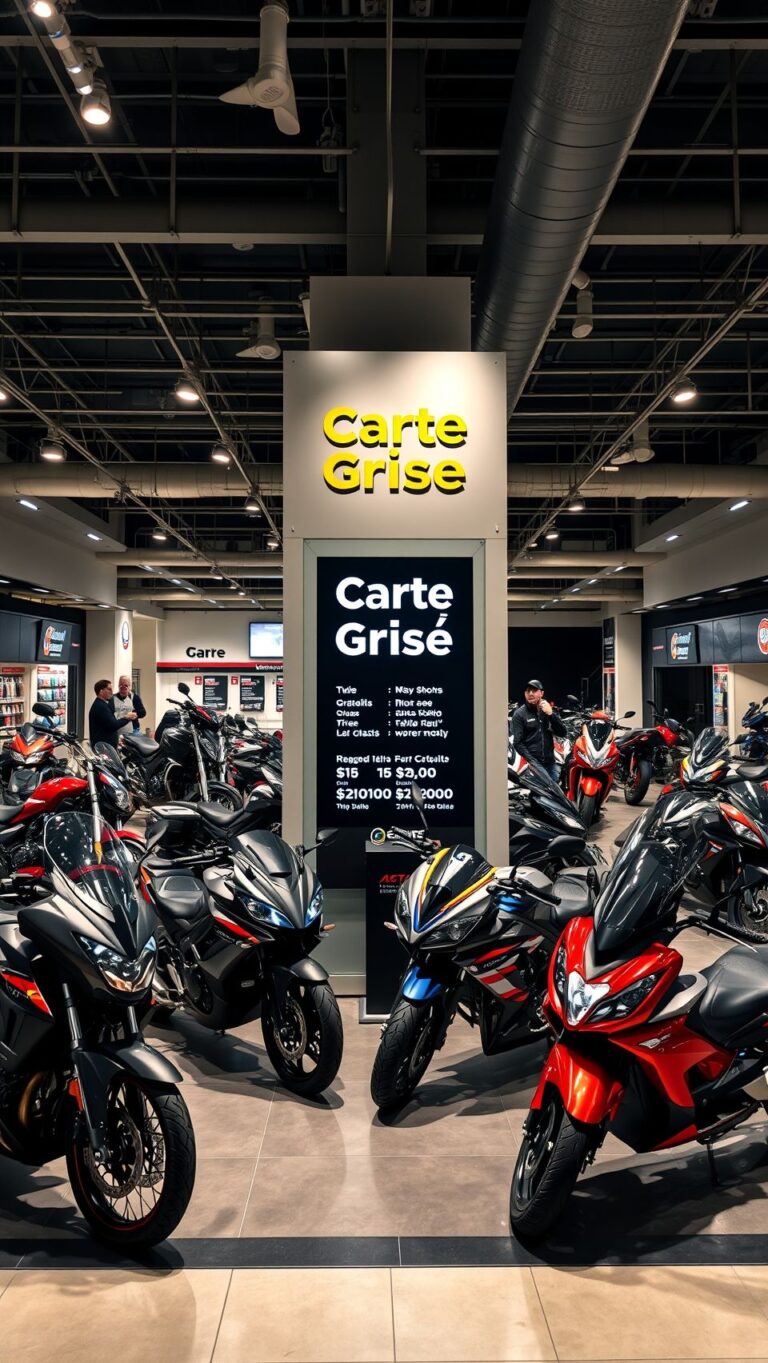 Prix carte grise moto : ce qu’il faut vraiment savoir prix carte grise moto